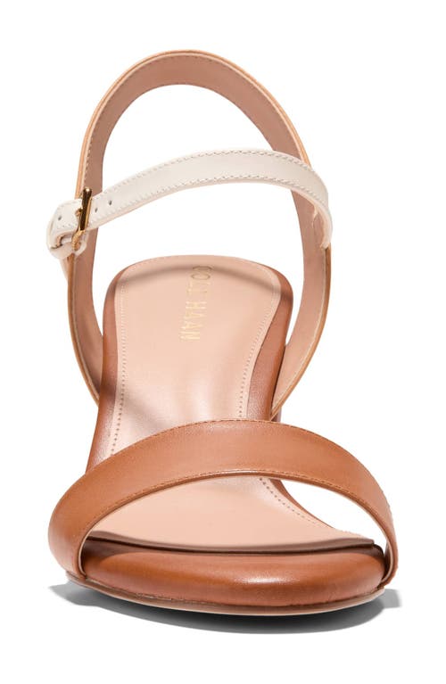 Shop Cole Haan Josie Block Heel Sandal In British Tan/biscuit/ivory