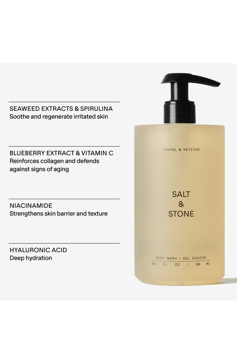 SALT & STONE Santal & Vetiver Body Wash Duo $72 Value, Alternate, color, 