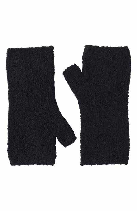 Boucle Cashmere Blend Fingerless Hand Warmers