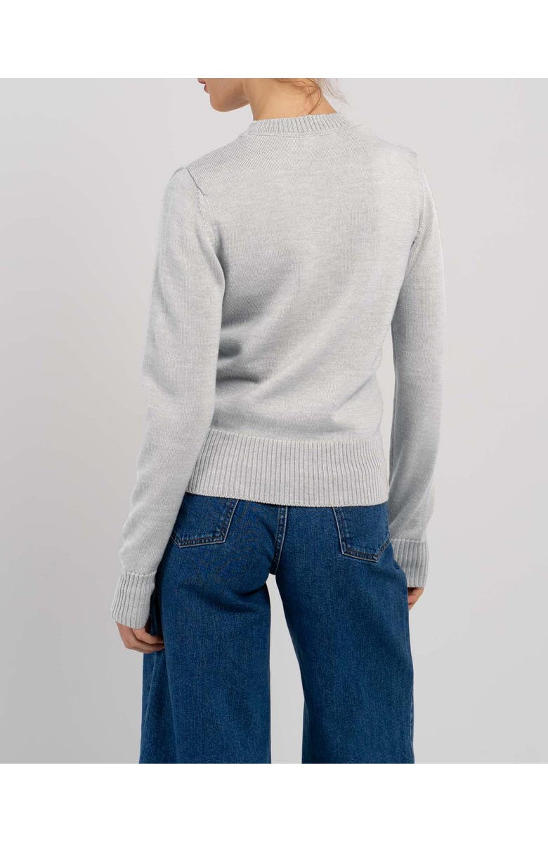 Kettlewell Minna Long Sleeve Crew Neck Sweater, Alternate, color, Light Dove Grey