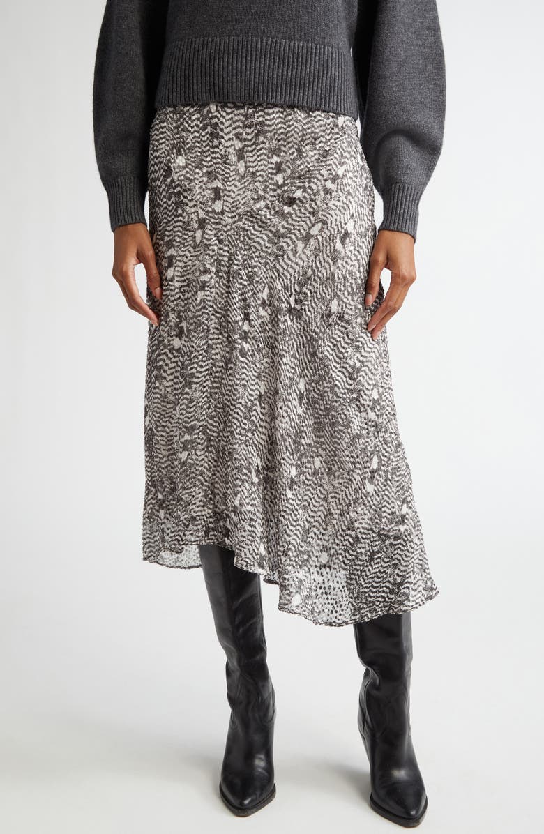 Isabel Marant Lisanne Crepe Midi Skirt, Main, color, 