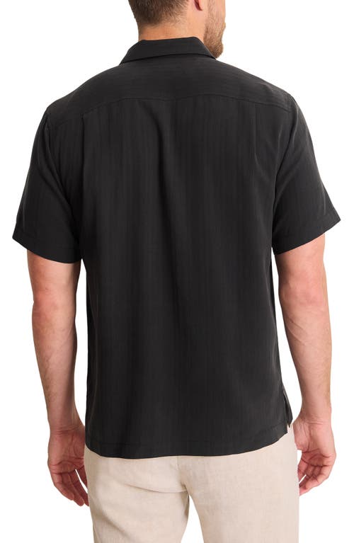 Tommy Bahama Maui Border Short Sleeve Silk Button-up Shirt