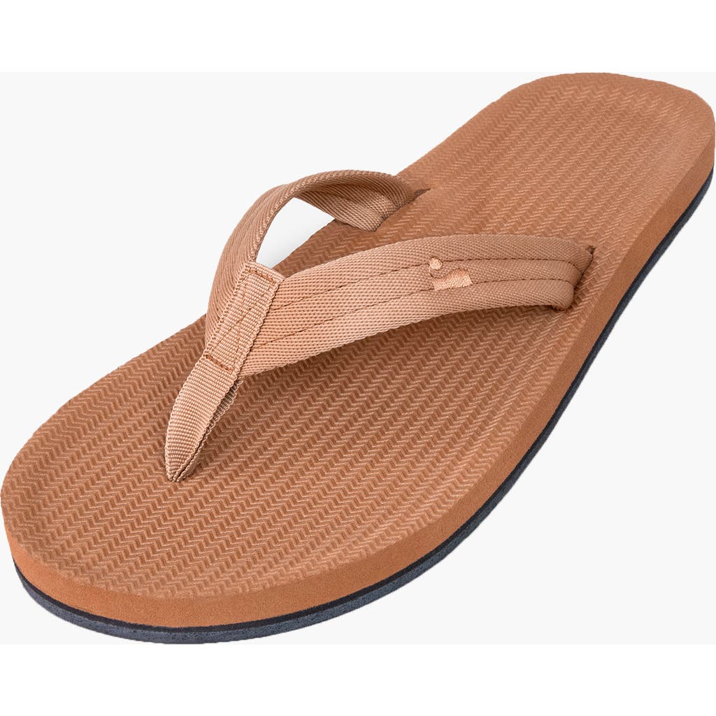 Indosole Responsibly-made Tire Sole Easy Living Flip Flops In Brown