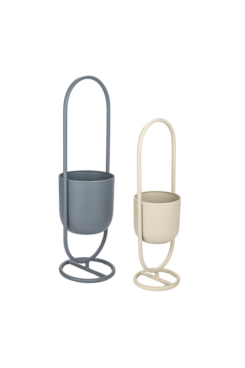 Floor Planters Hanging on Stands, Main, color, White