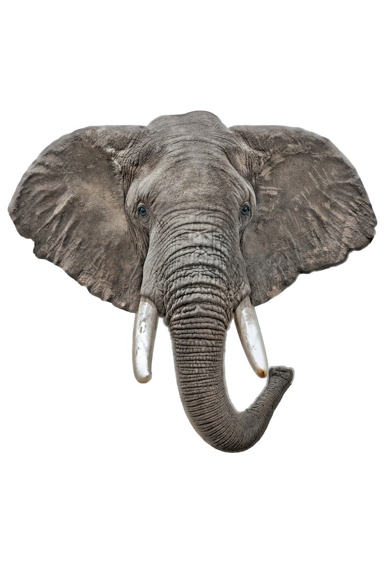 Elephant 100 Piece Shaped Jigsaw Puzzle, Alternate, color, Multicolor