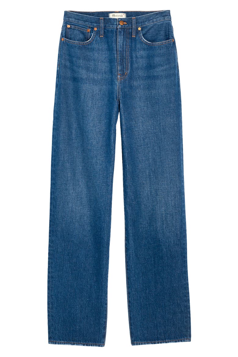 Baggy Straight Leg Jeans, Alternate, color, DARK WORN INDIGO