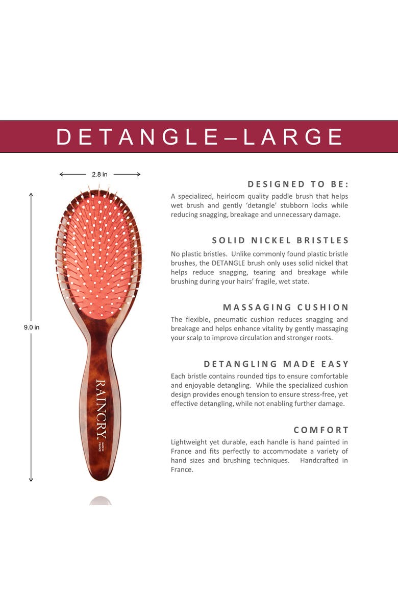 Raincry Detangle Large Brush, Alternate, color,