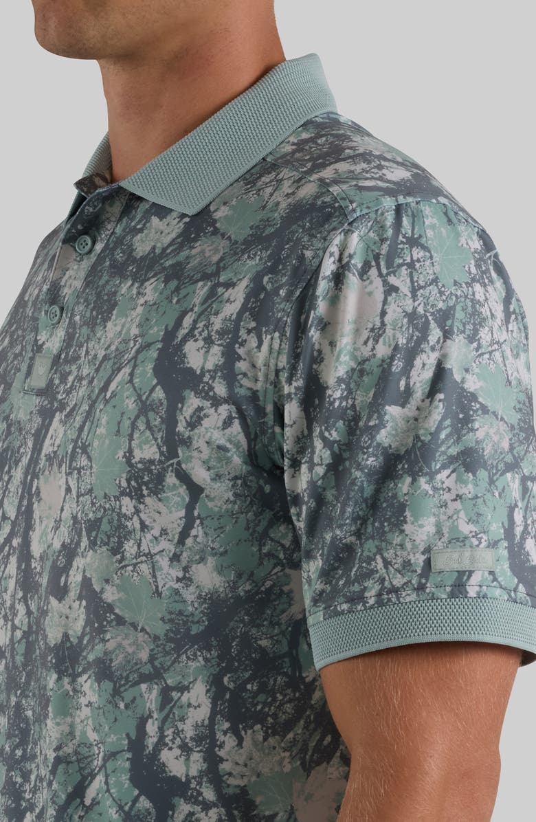 Bad Birdie Evolution Ridge Abstract Print Performance Golf Polo, Alternate, color, Stealth Mode Dark