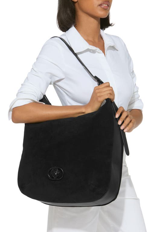 KURT GEIGER KURT GEIGER LONDON LARGE CHELSEA SOFT SUEDE HOBO BAG