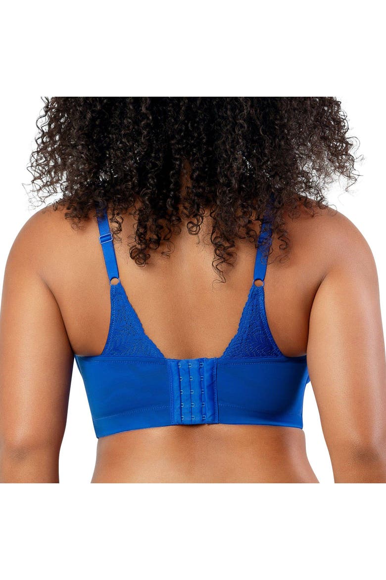 Mia Wire-Free Padded Lace Bralette, Alternate, color, Sapphire