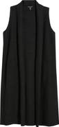 Eileen Fisher Shawl Collar Wool Longline Vest