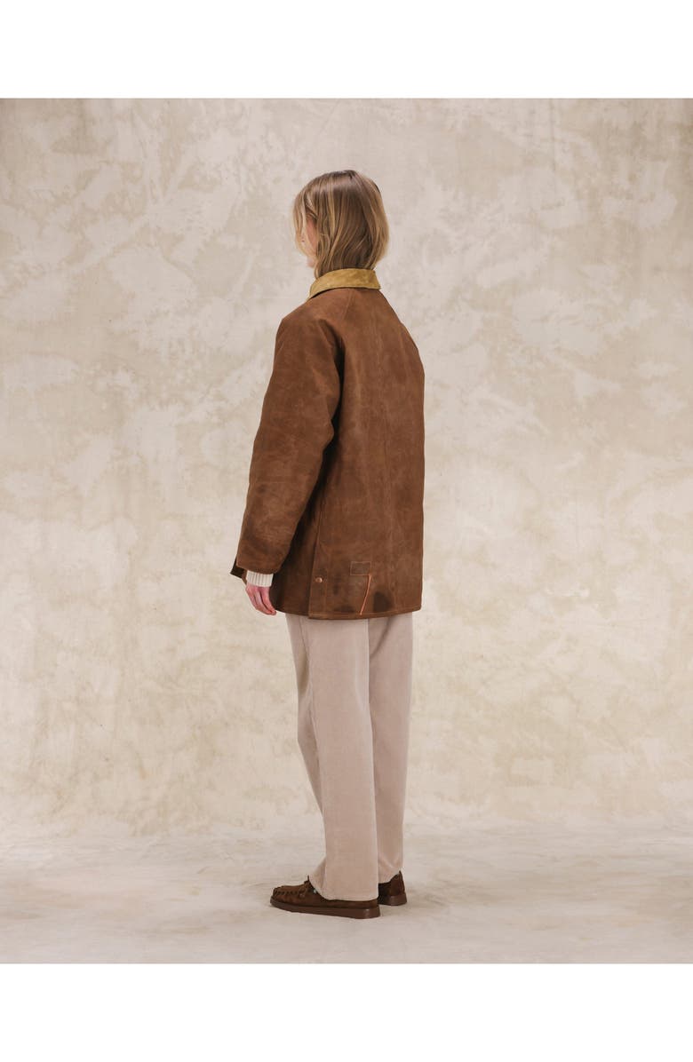 Fortela WFloriane Waxed Cotton Jacket, Alternate, color, Brown