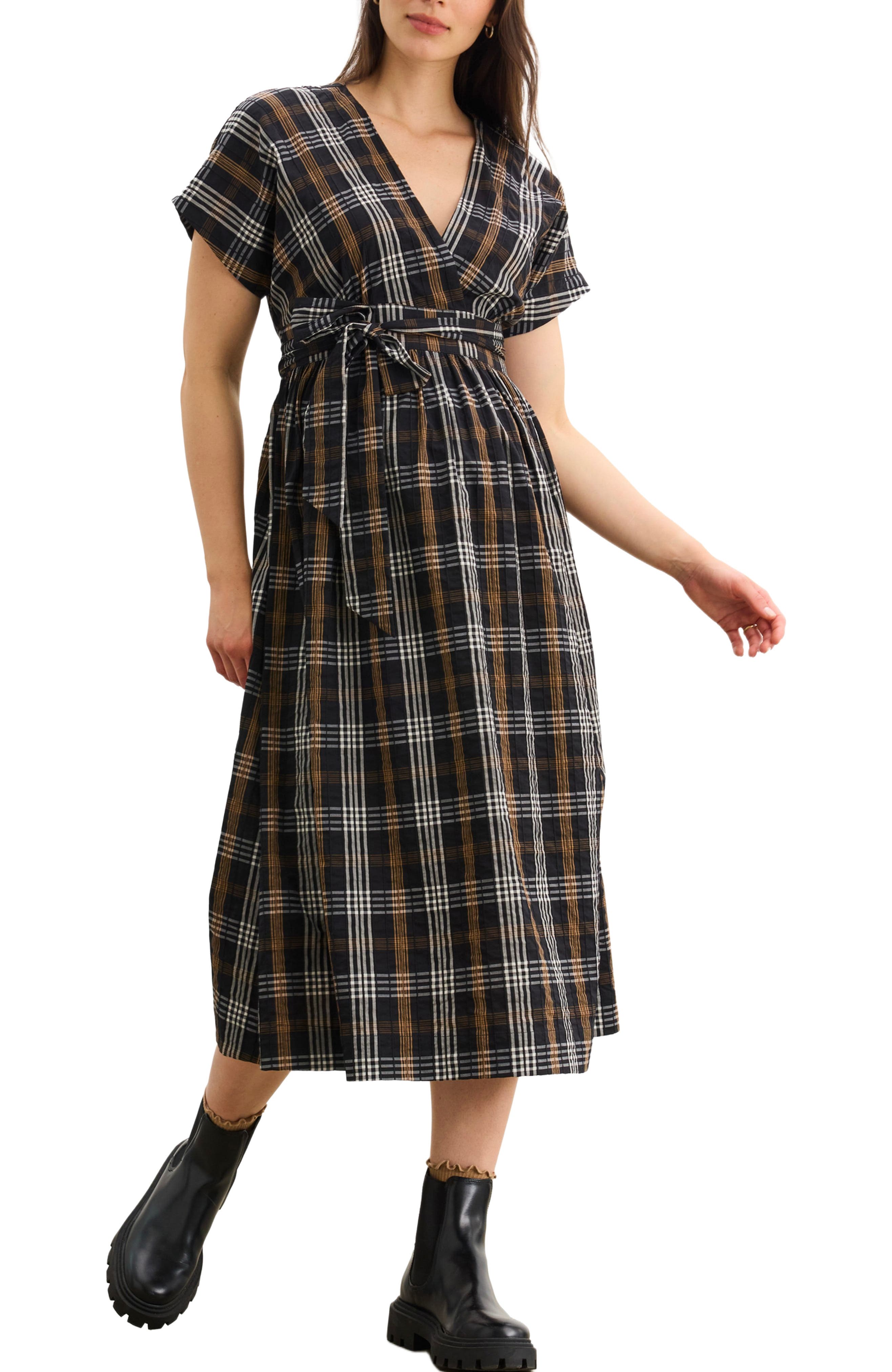 selected Black Multi Plaid