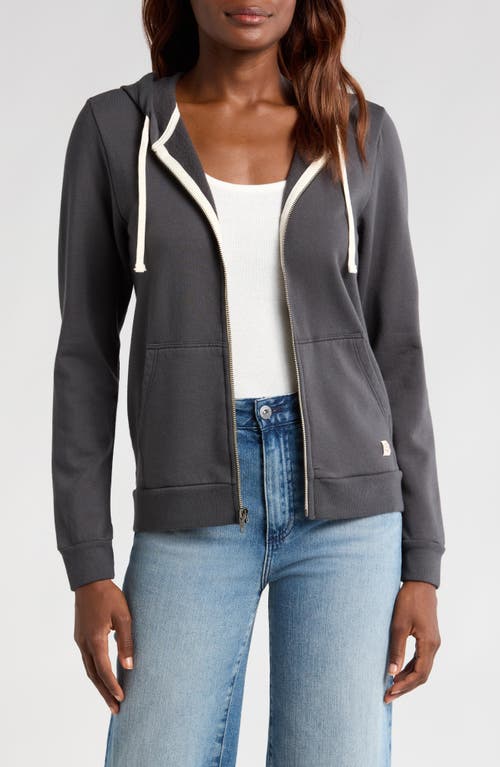 Marine Layer Afternoon Full-Zip Hoodie in Asphalt Grey 