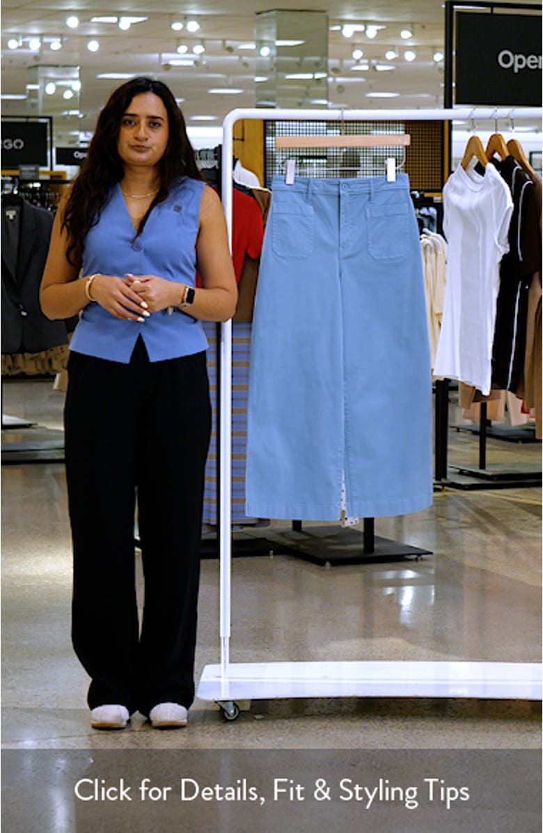 Stretch Cropped Wide Leg Chinos, sales video thumbnail