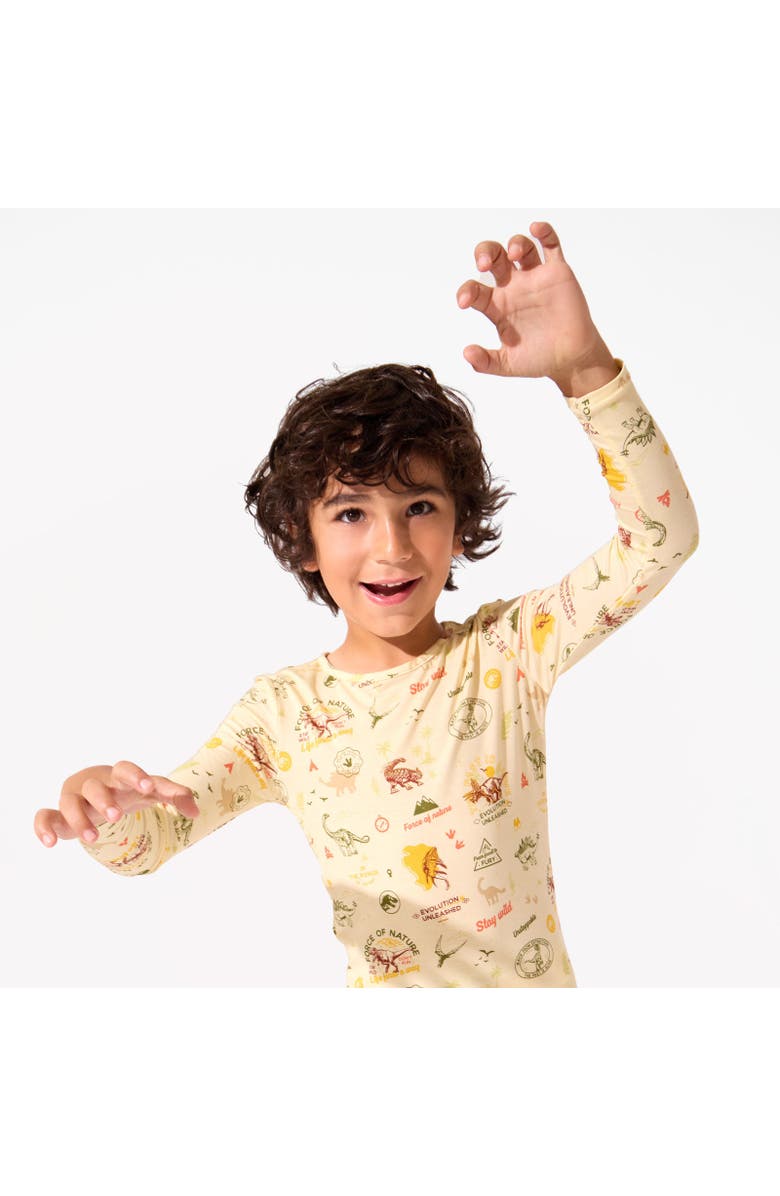 Bellabu Bear Kids' Jurassic Park Origins Set of 2 Piece Pajamas, Alternate, color, Jurassic Park: Origins