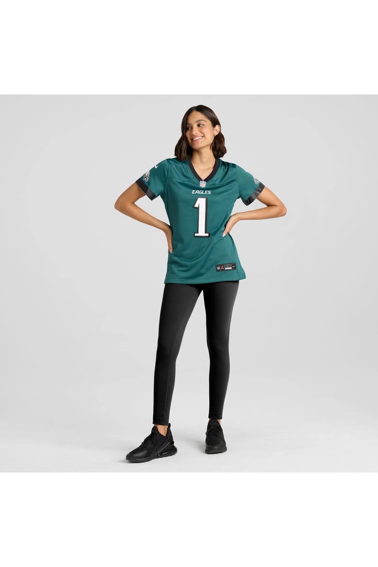 Women's Nike Jalen Hurts Midnight Green Philadelphia Eagles Team Game Jersey, Alternate, color, Green