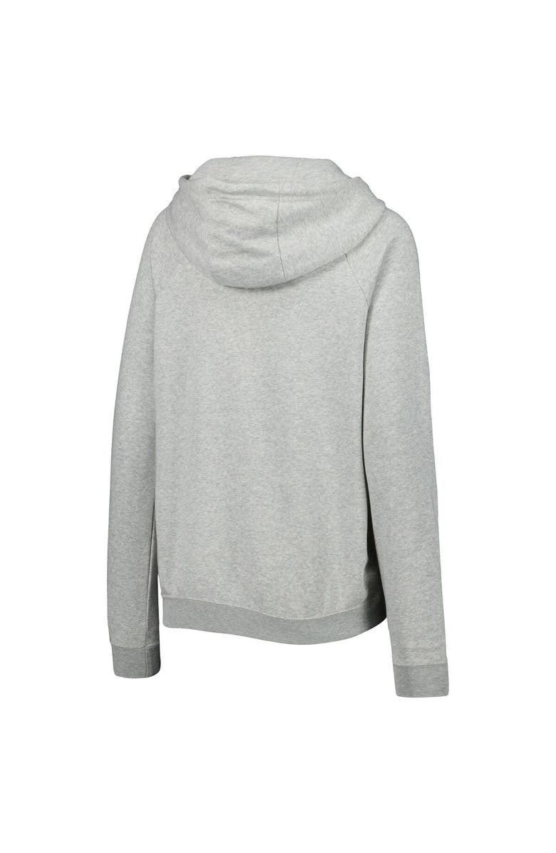 Nike Women's Nike Heather Gray France National Team Varsity Raglan Tri-Blend Pullover Hoodie, Alternate, color,