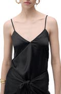 MANGO V-Neck Satin Camisole