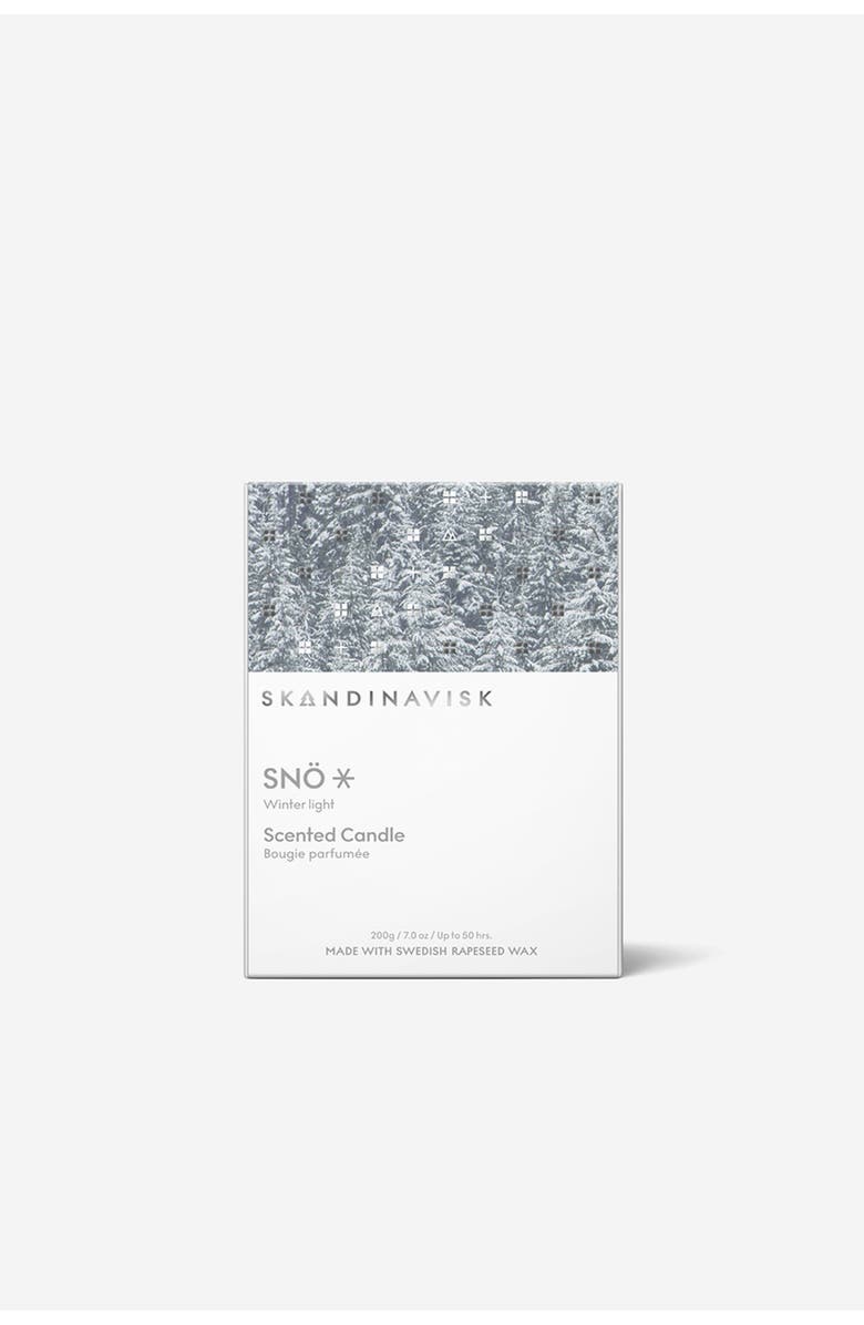 SKANDINAVISK SNÖ Scented Candle 200g Special Edition, Alternate, color, White