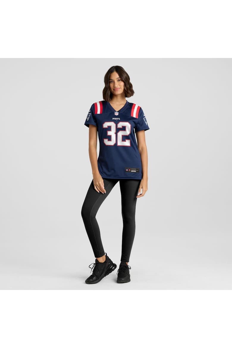 Women's Nike TreVeyon Henderson  Navy New England Patriots  Game Jersey, Alternate, color, Navy