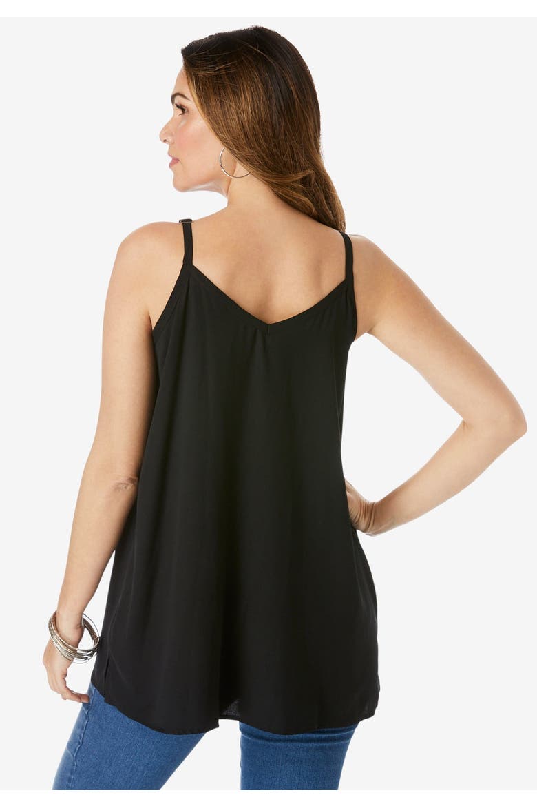 V Neck Cami, Alternate, color, WHITE