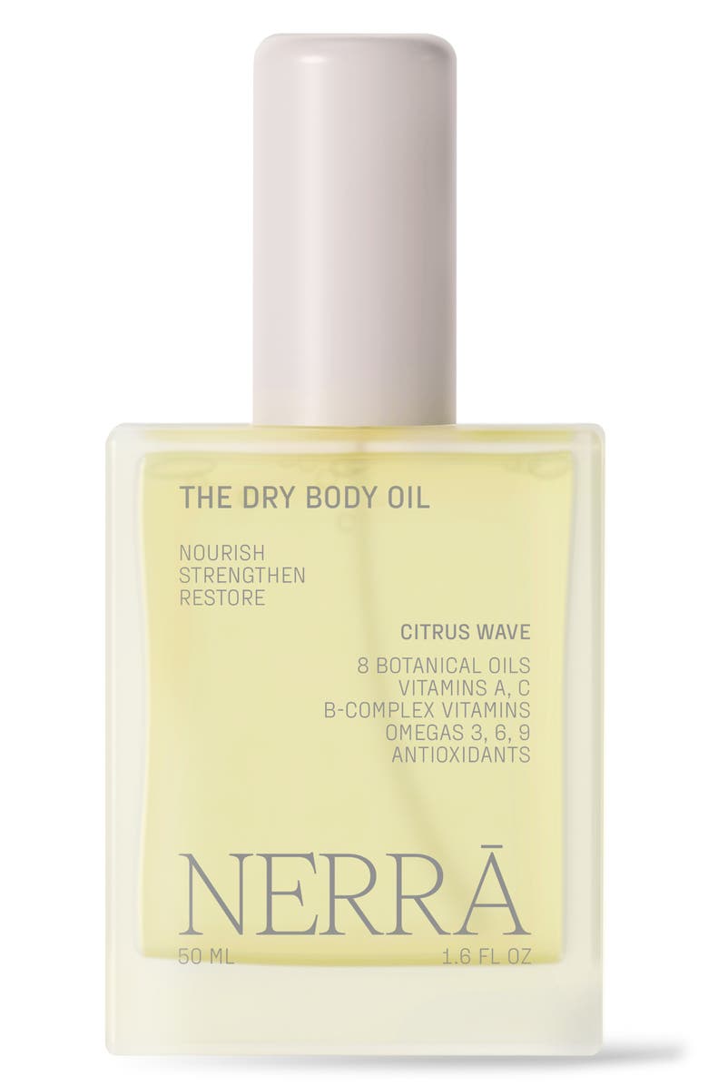 NERRĀ Travel Size The Dry Body Oil - Citrus Wave, Main, color, 