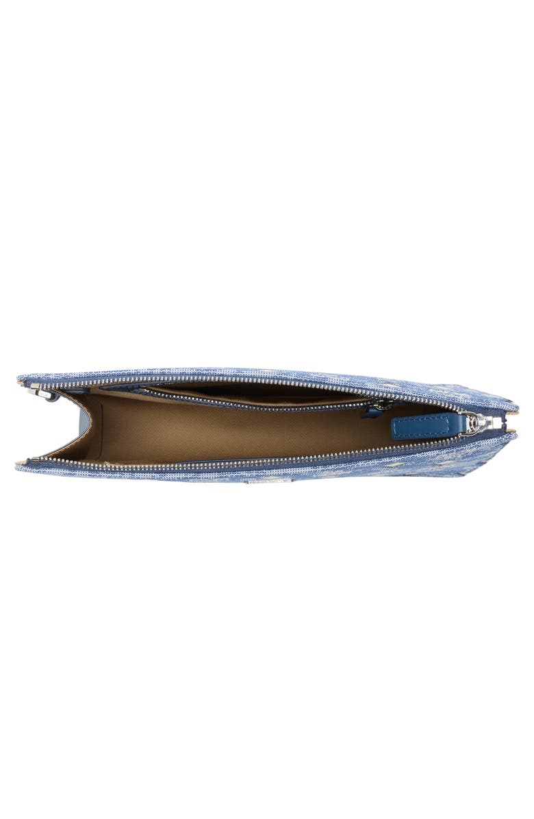 MCM Aren Wallet on a Chain, Alternate, color, Blue