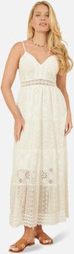 Yumi Ruched Back Tiered Maxi Dress