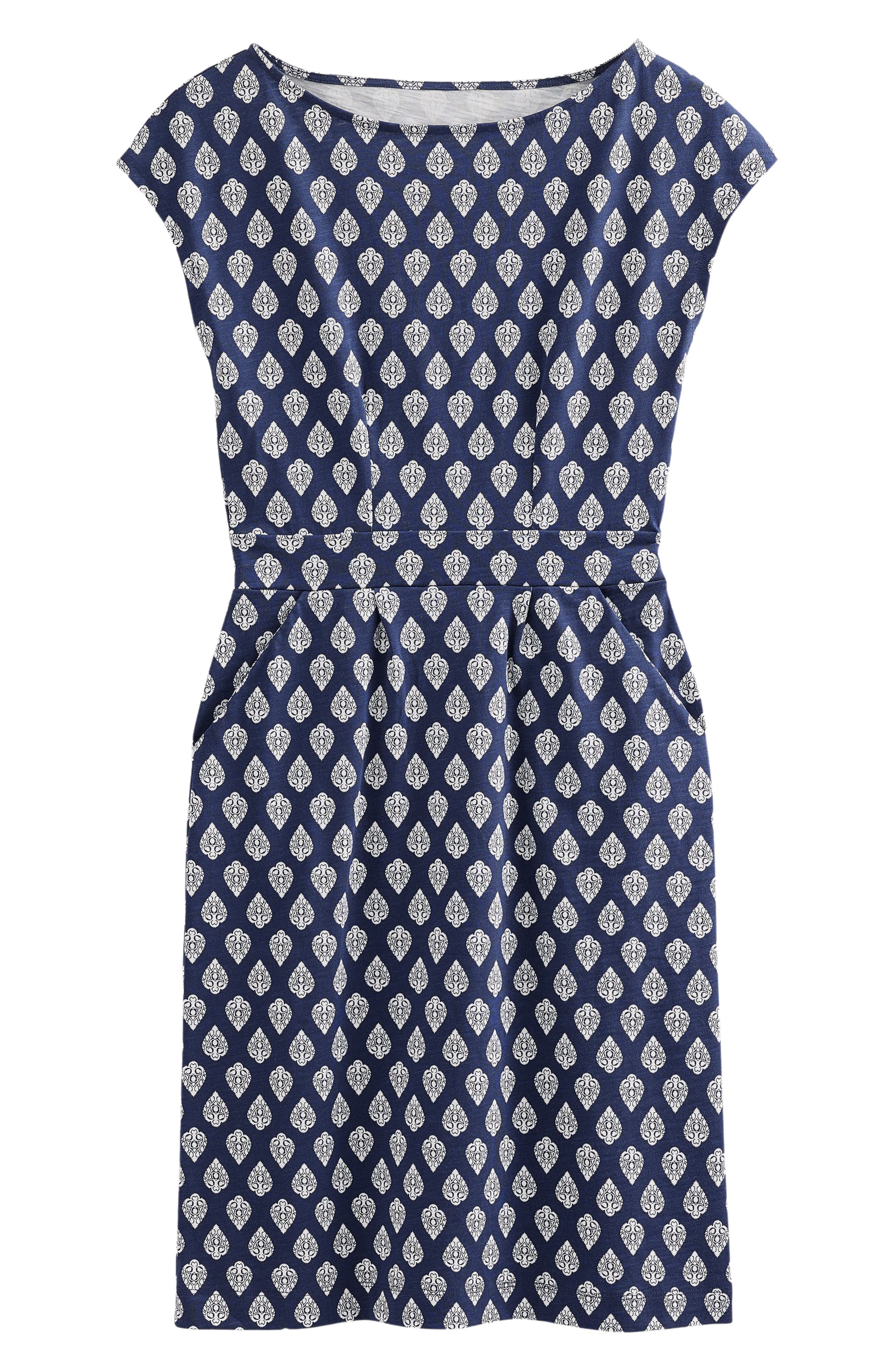 florrie broderie jersey dress Florrie Broderie Anglaise Cap Sleeve Jersey Dress (Women)