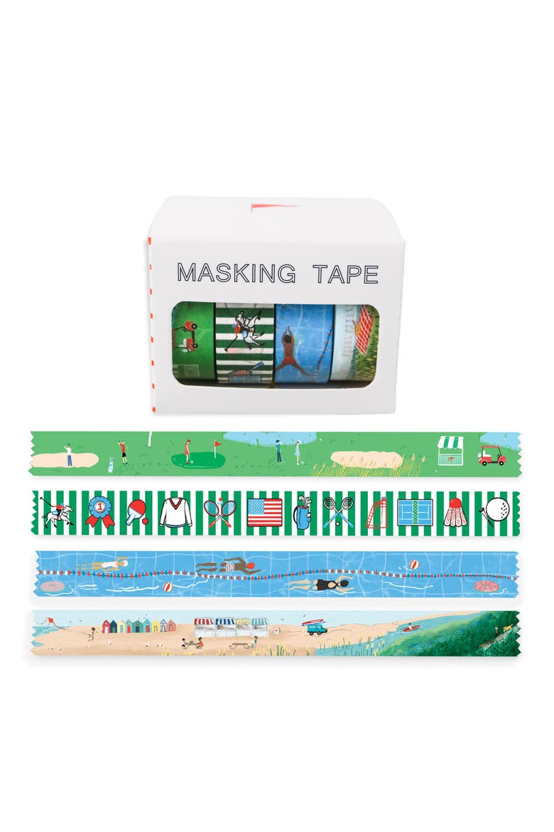 Summer Club Everyday Masking Tape - 4ct Rolls, Assorted, Main, color, Multi-Pack