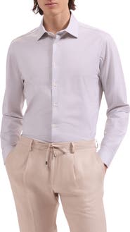 Bugatchi James OoohCotton® Geo Print Button-Up Shirt