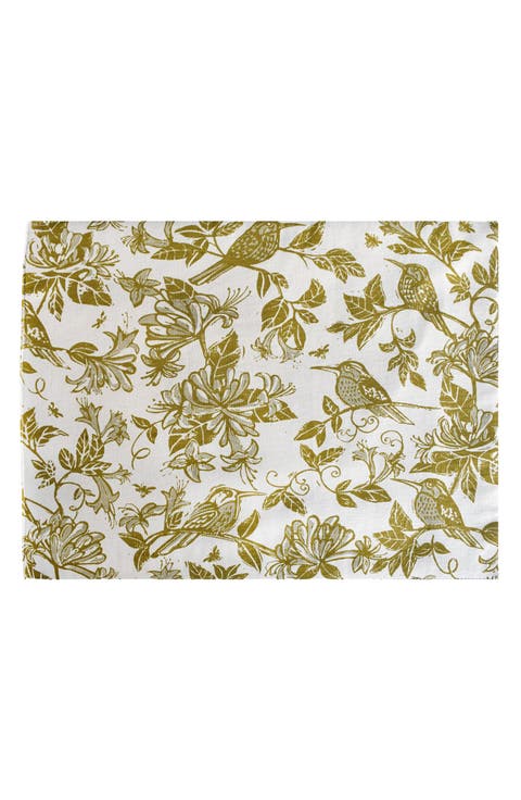 Honeysuckle Botanical Set of 4 Placemats
