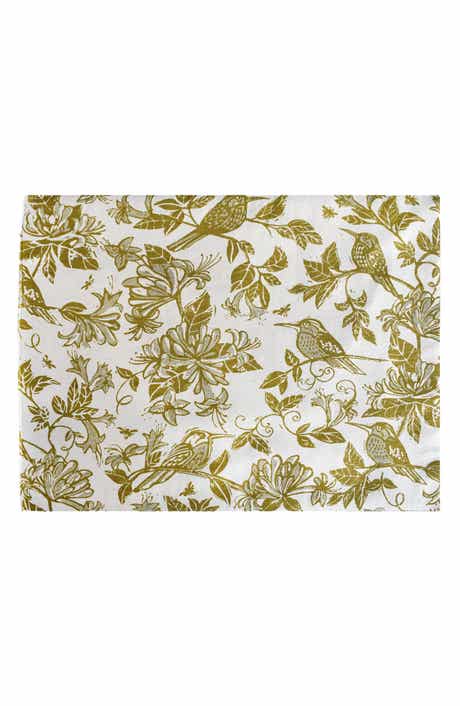 FRENCH HOME Honeysuckle Botanical Set of 4 Placemats