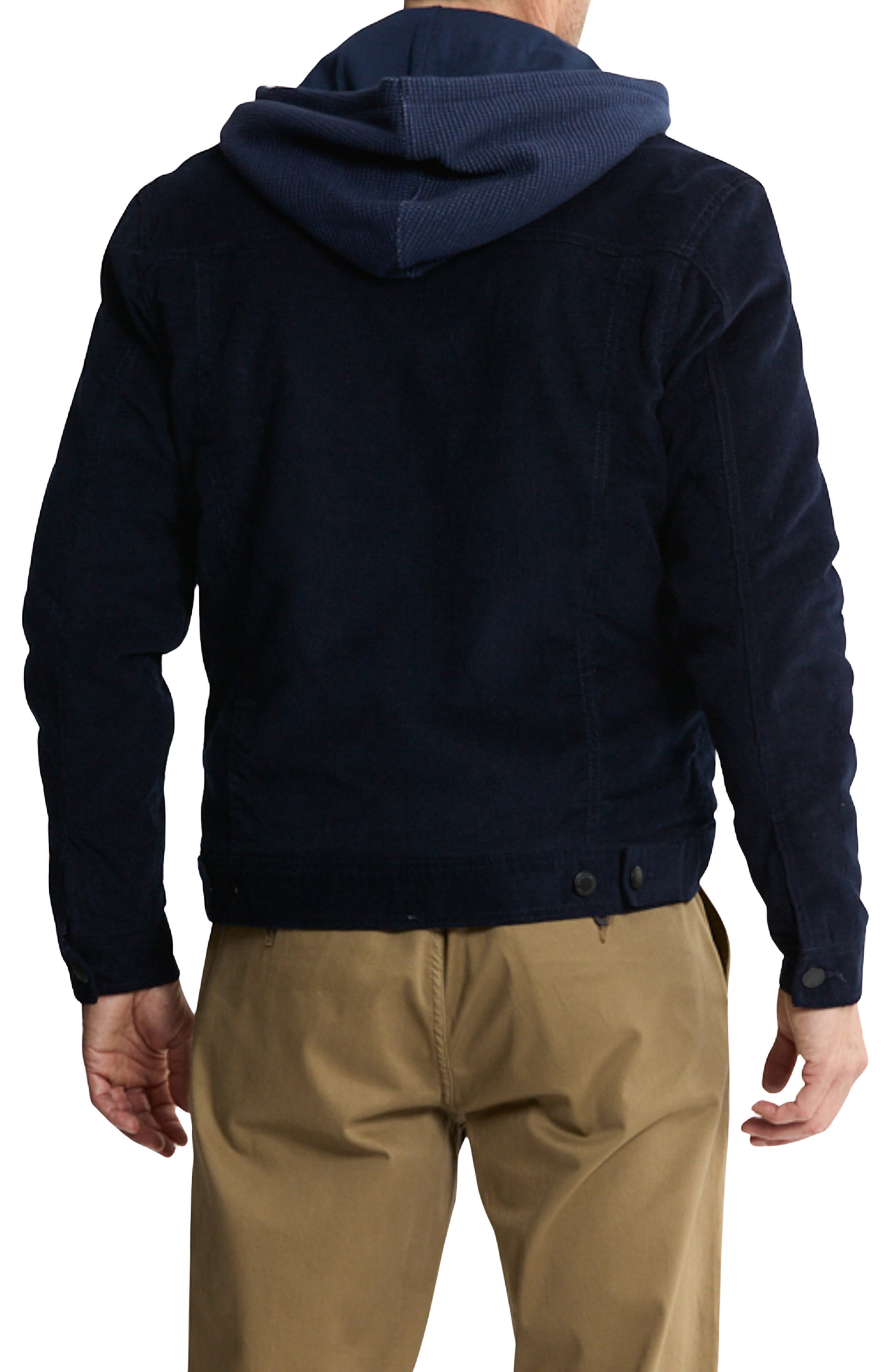 Faux Shearling Lined Trucker Jacket - image 2