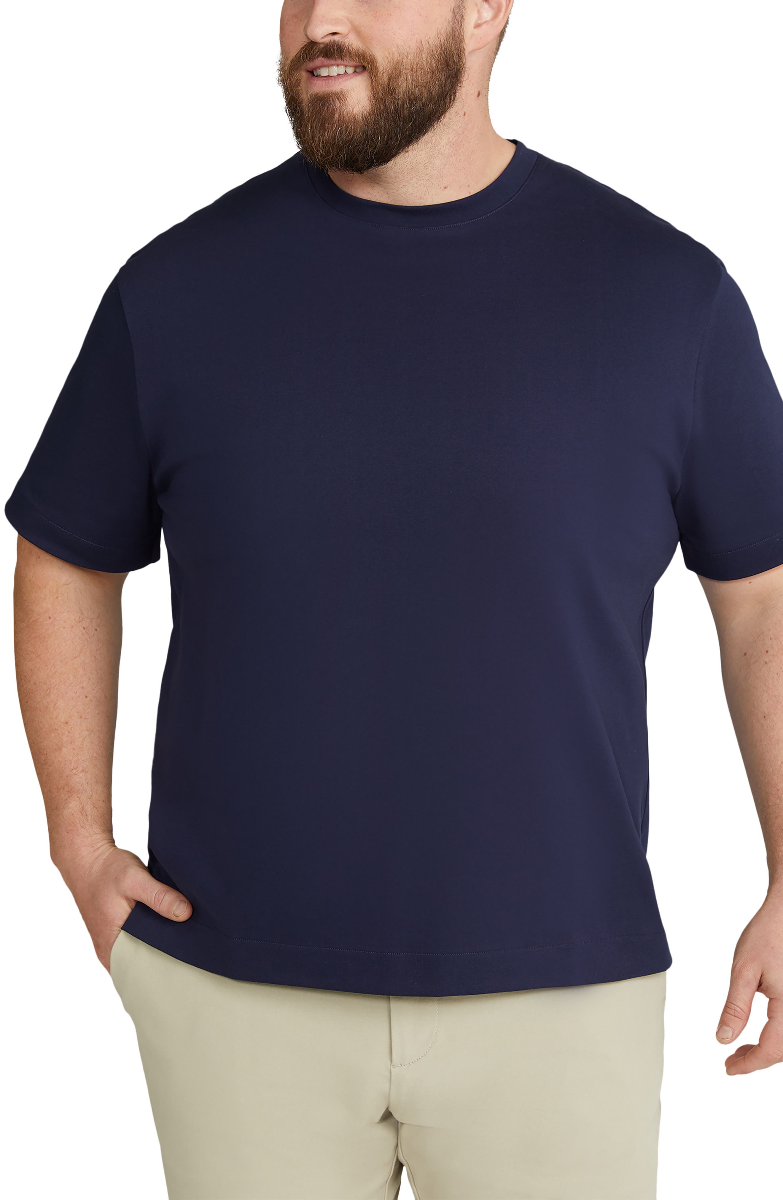 Johnny Bigg Modern Fit Organic Cotton T-Shirt in Navy 