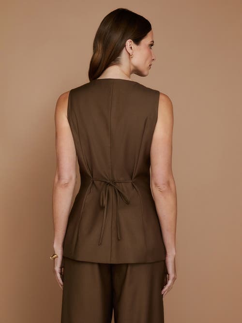 Six Stories Tailored Waistcoat In Brown