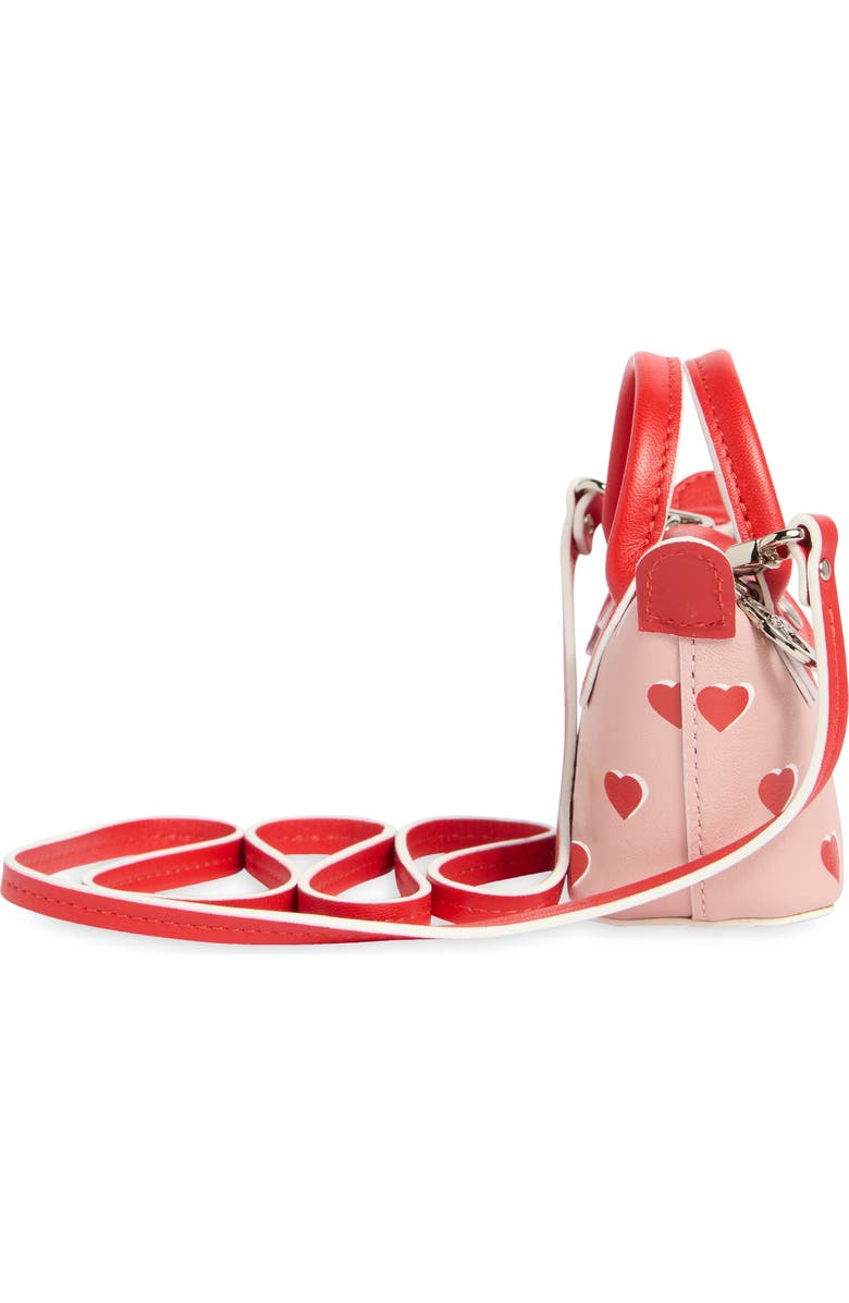 Longchamp Heart Print Nano Crossbody Bag, Alternate, color,