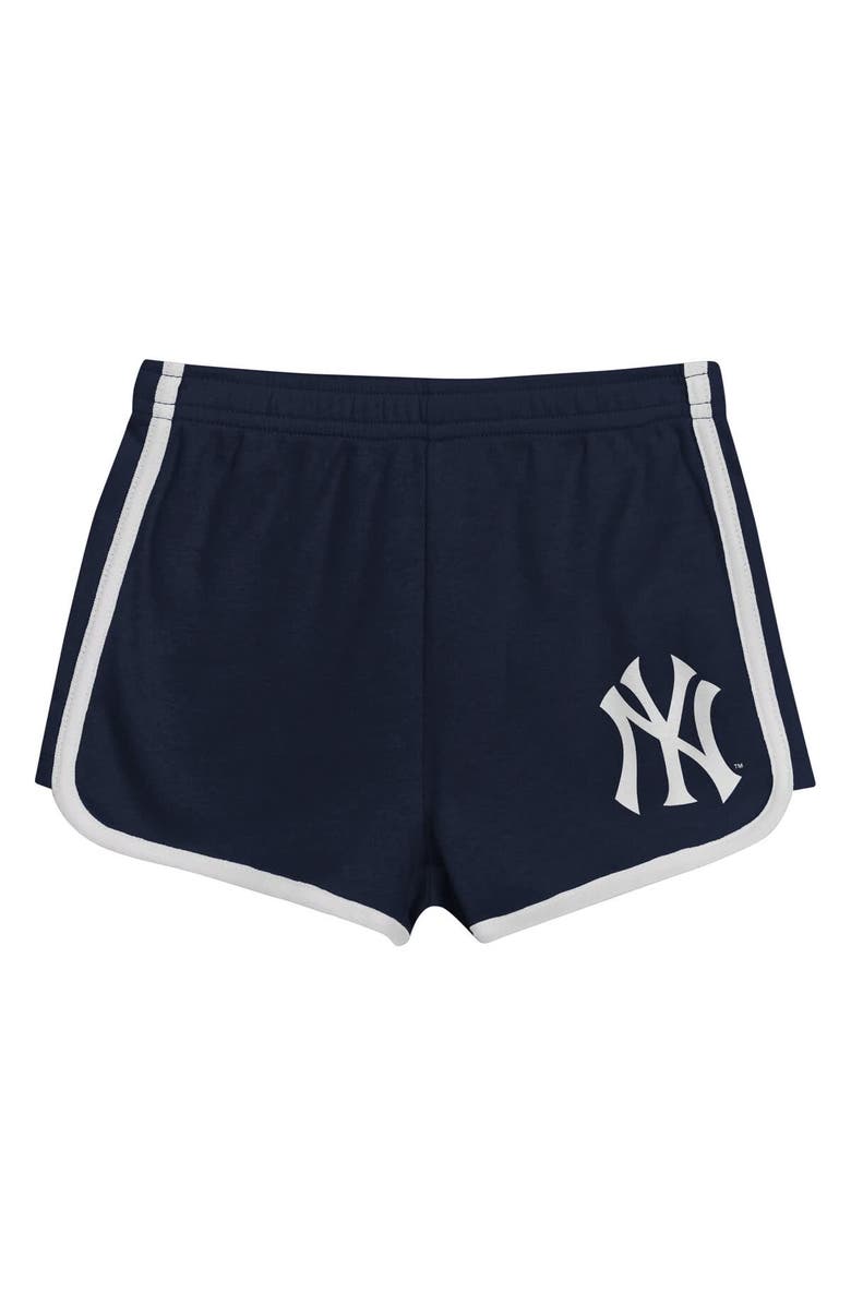 Outerstuff Toddler  Navy New York Yankees Double Run T-Shirt & Shorts Set, Alternate, color, Navy