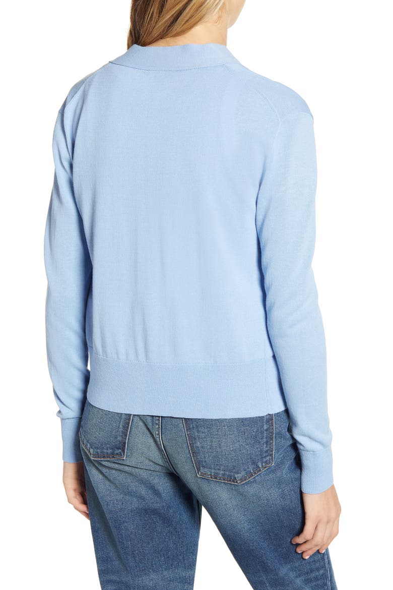 Lightweight Crop Cardigan, Alternate, color, FROSTY SKY