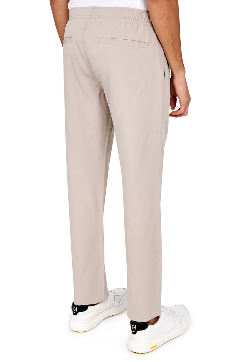 CON.STRUCT Regular Fit Solid Drawstring Recycled Performance Golf Pants, Alternate, color, Khaki