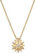 David Yurman Petite Starburst 18K Gold & Pavé Diamond Station Necklace