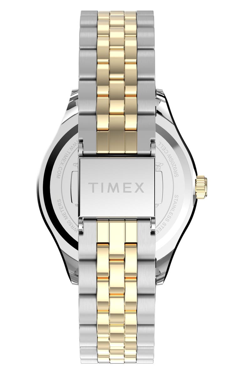 Timex<sup>®</sup> x Peanuts<sup>®</sup> Legacy Two-Tone Bracelet Watch, 34mm, Alternate, color, White