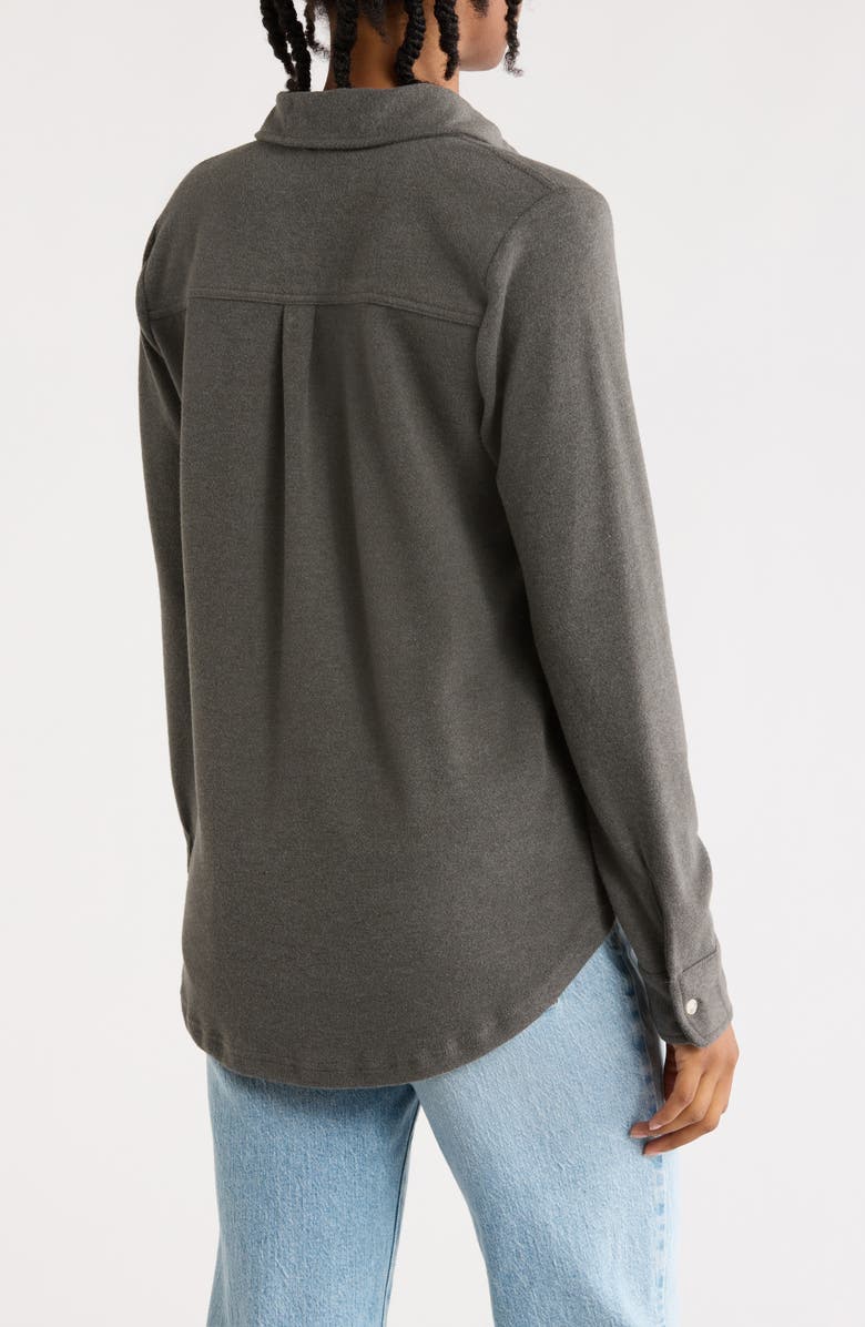 Thread & Supply Lewis Button-Up Shirt Jacket, Alternate, color, Black / Olive Solid