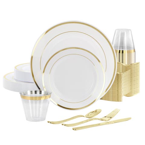 Disposable Plastic Dinnerware Party Set