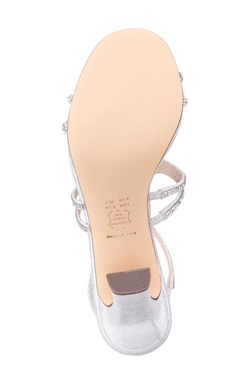 Nina Abel Ankle Strap Sandal In Silver