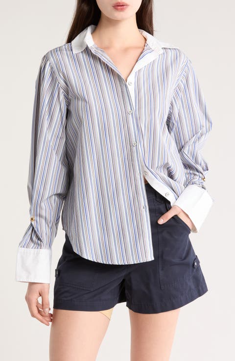 Wesley Stripe Button-Up Shirt