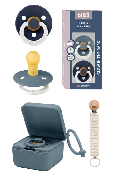 Pacifer, Pacifier Box & Pacifier Clip Set