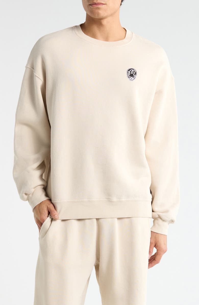 Malbon Golf Grateful Dead Range Sweatshirt, Main, color, Rainy Day