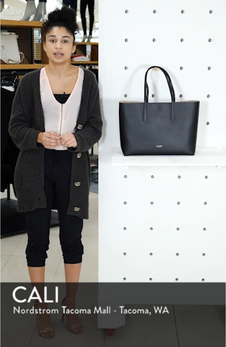 large molly leather tote, sales video thumbnail